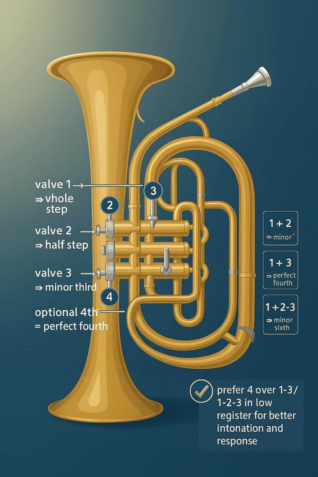 Baritone valve mechanism