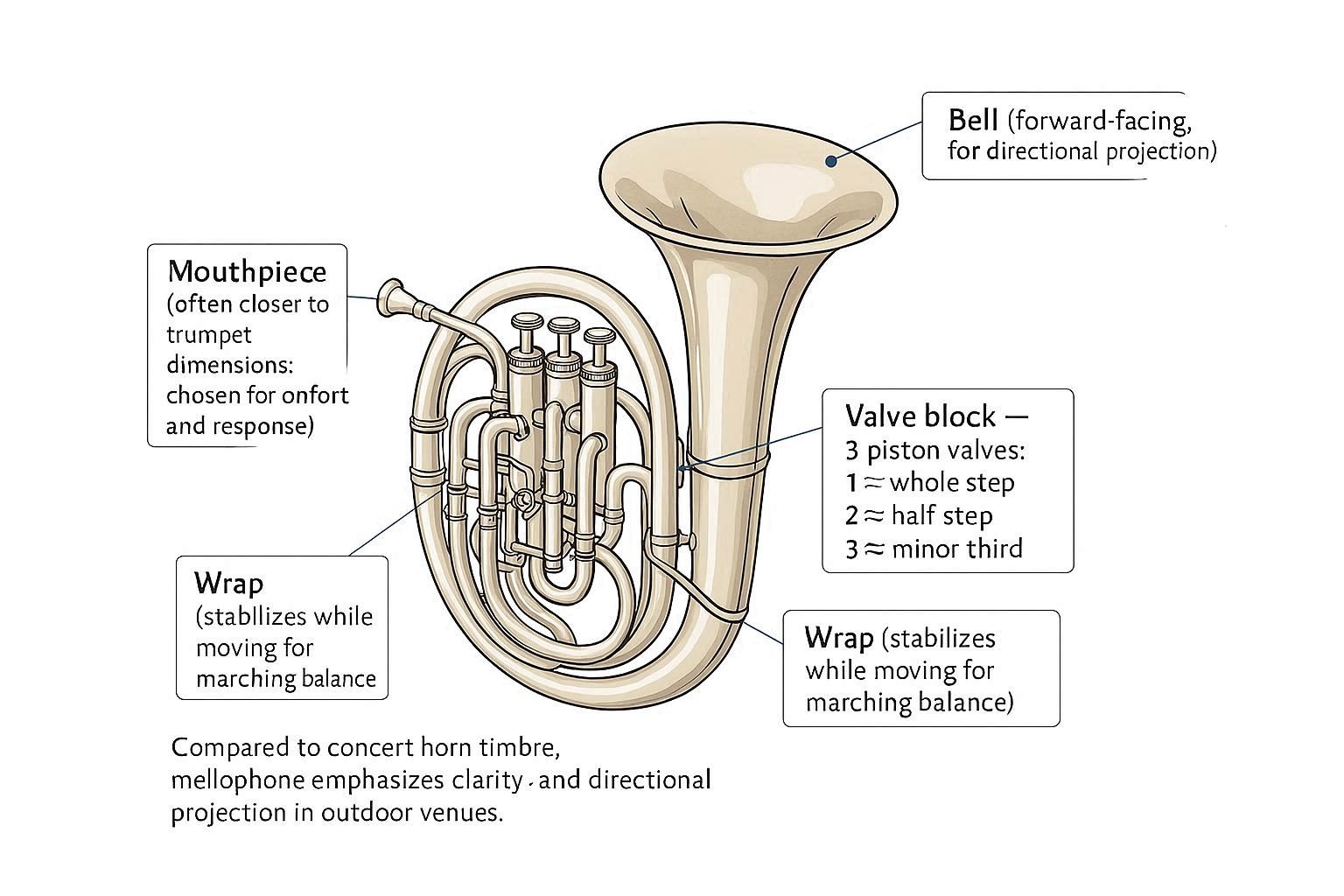 Mellophone Anatomy and Parts